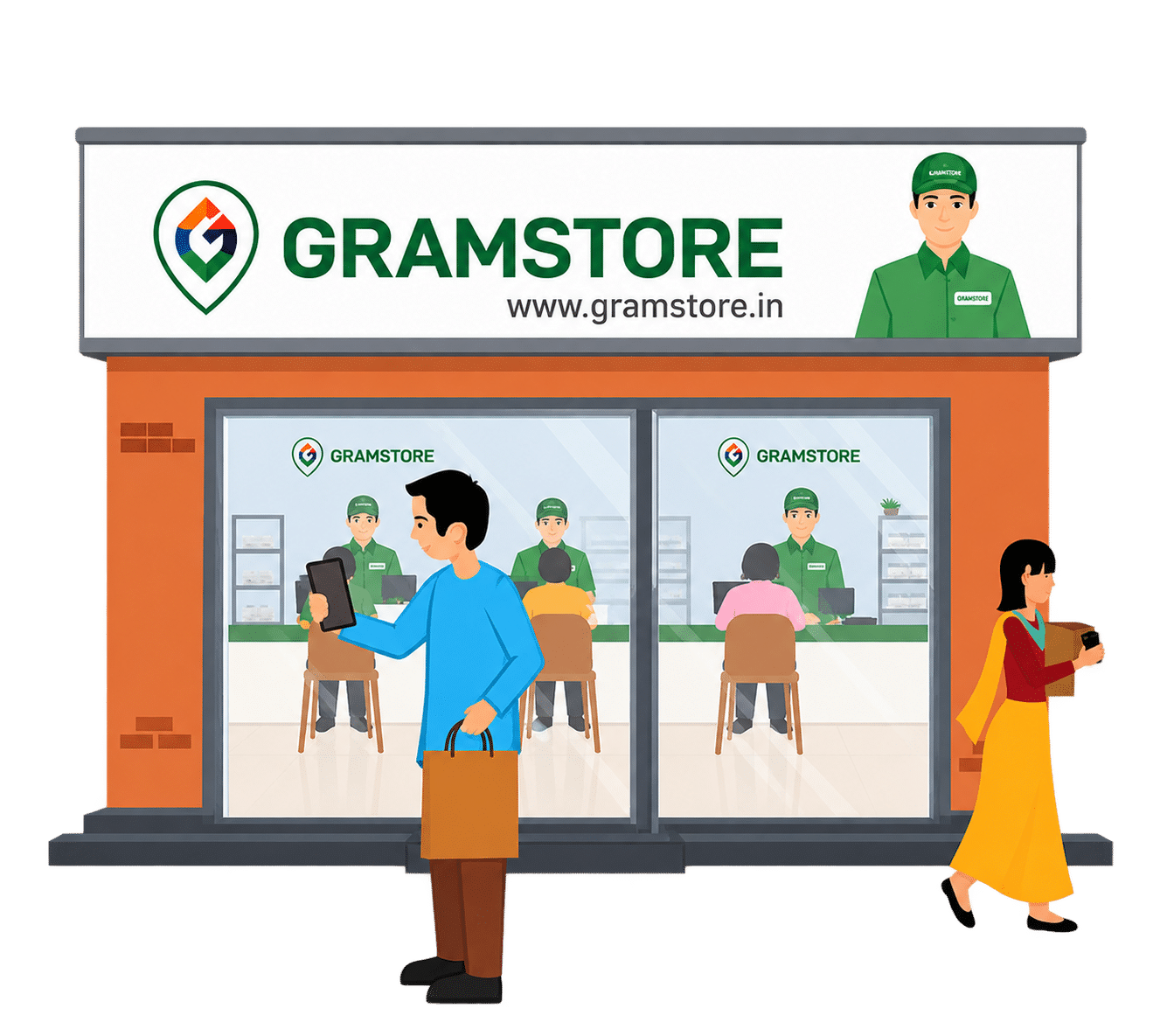 GRAMSTORE Storefront Scene